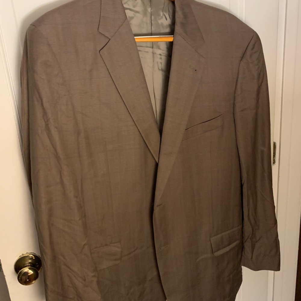 Joseph Abboud wool brown 44L suit
